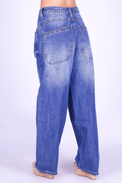 ROXIE BAGGY BARREL JEANS