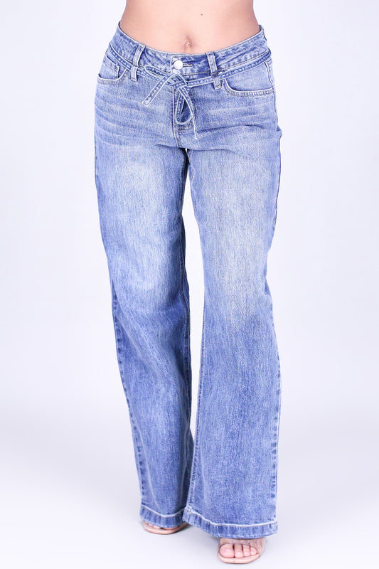 FOR ME WIDE LEG DENIM JEANS