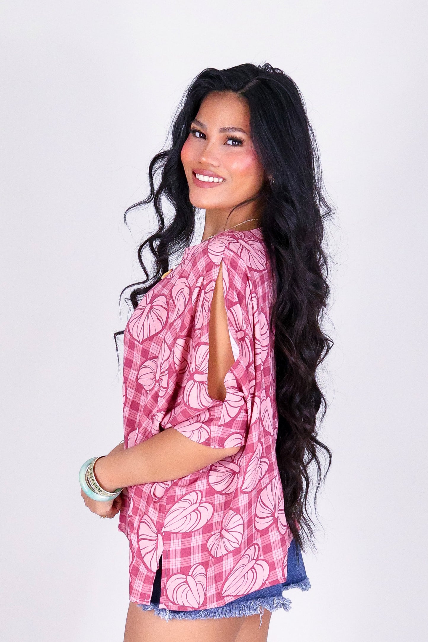 ANTHURIUM PALAKA BLOUSE