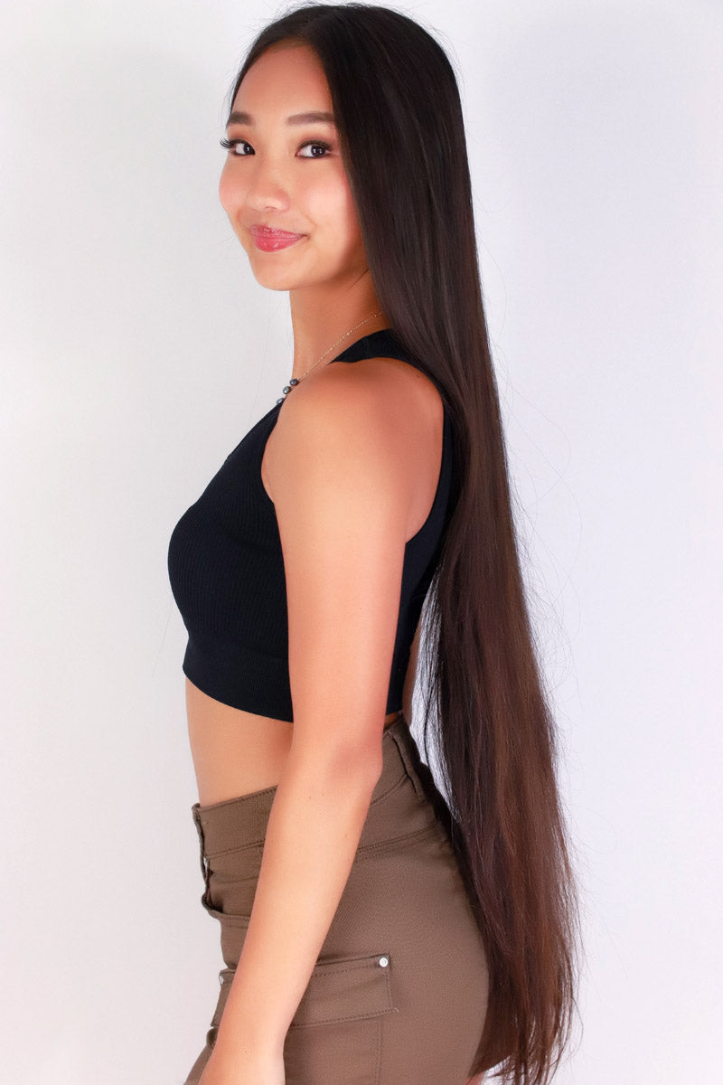 Jeans Warehouse Hawaii - SL CASUAL SOLID - BODY WHISPER CROP TOP | By ANWND