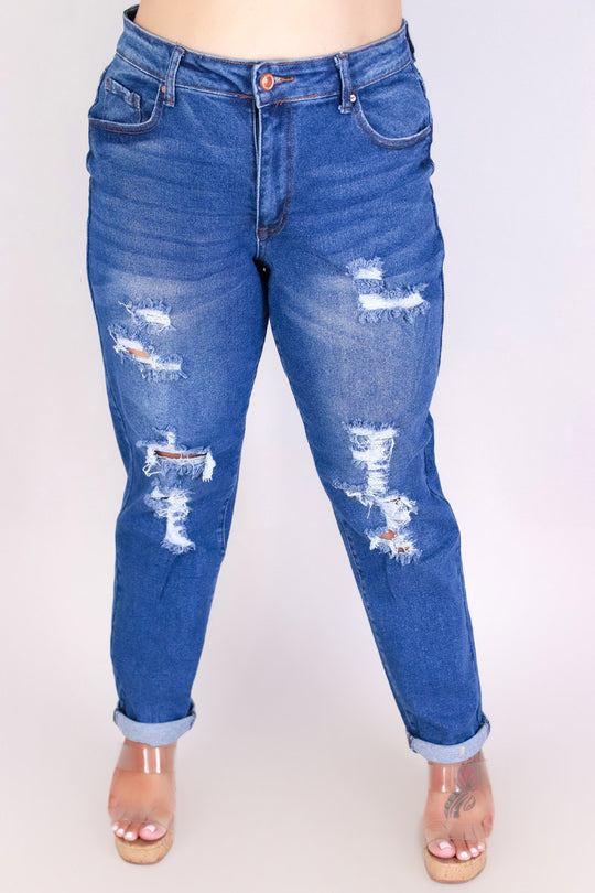 BOYFRIEND FIT DENIM JEANS