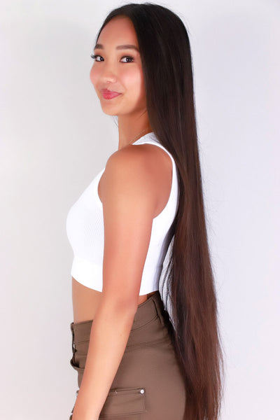 Jeans Warehouse Hawaii - SL CASUAL SOLID - BODY WHISPER CROP TOP | By ANWND