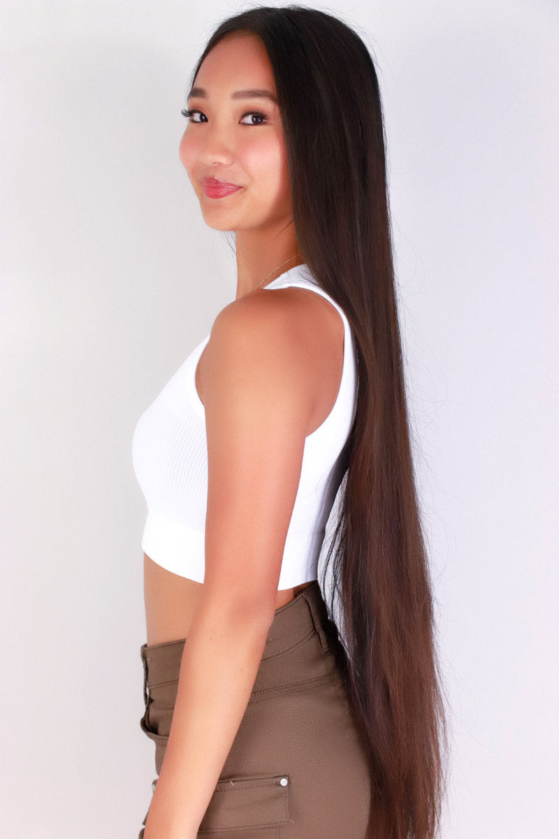 Jeans Warehouse Hawaii - SL CASUAL SOLID - BODY WHISPER CROP TOP | By ANWND