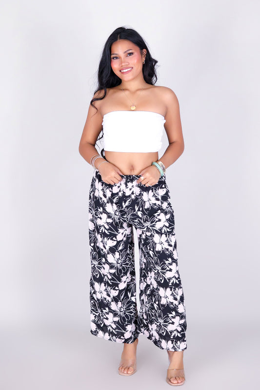 SOFT PETAL MUSE PALAZZO PANTS
