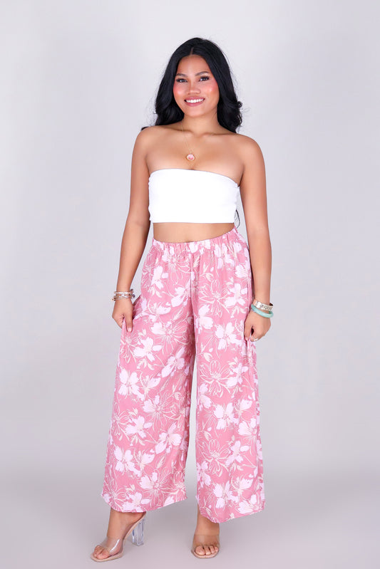 SOFT PETAL MUSE PALAZZO PANTS