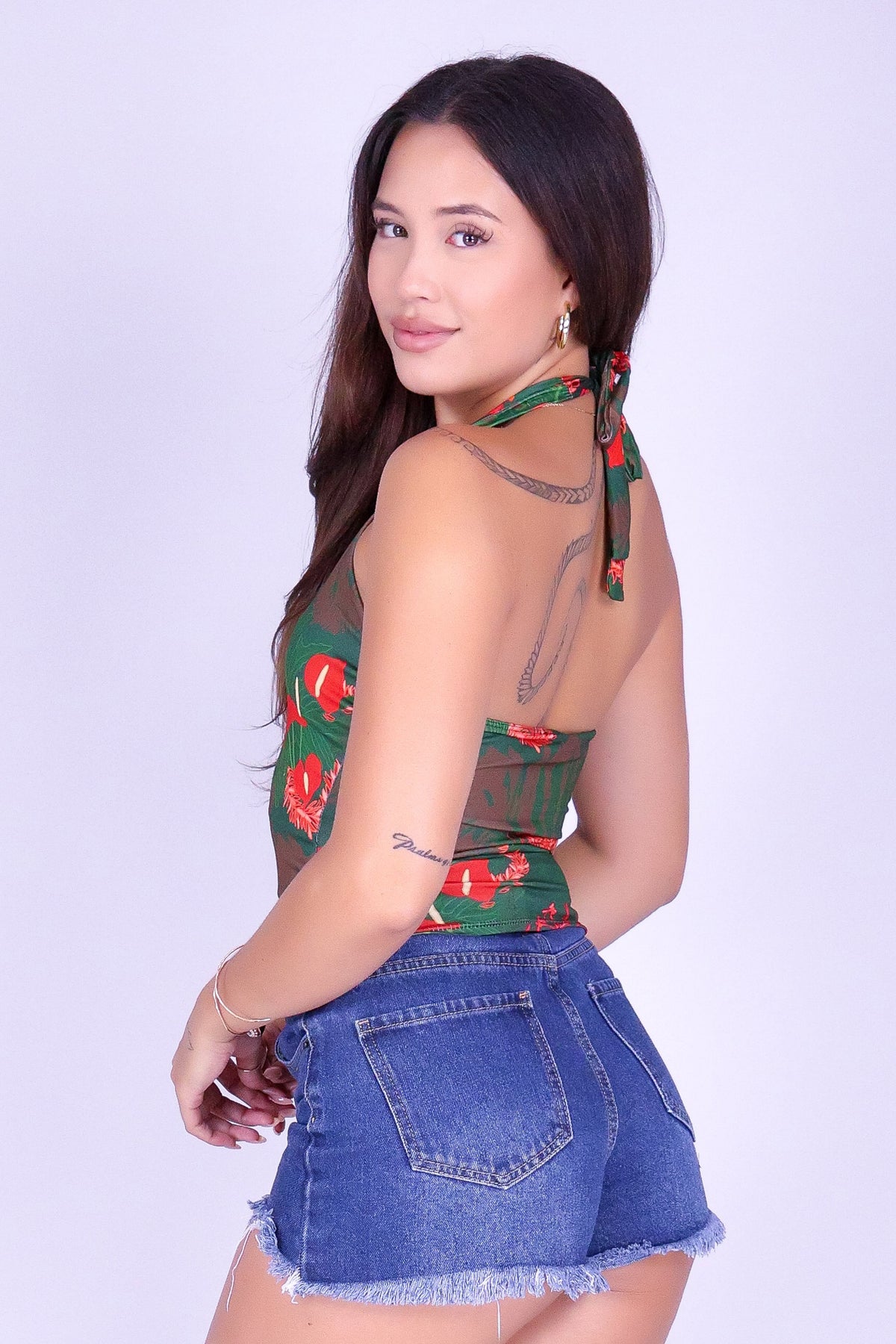 LUANA CROP HALTER TOP