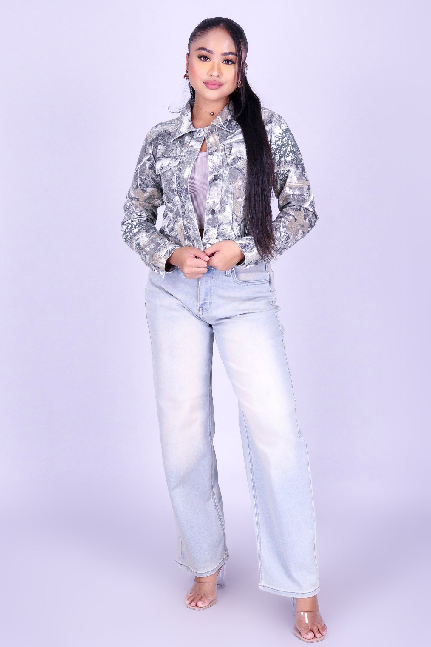 WILDERNESS MUSE HUNTING CAMO DENIM JACKET