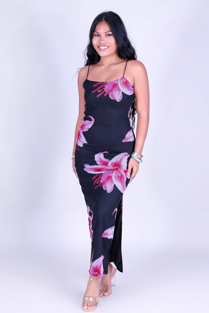 MOONLIT MESH MAXI DRESS