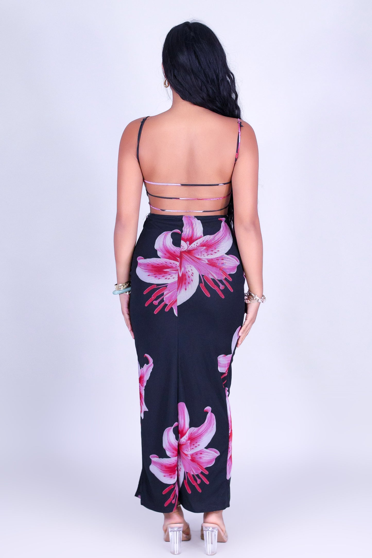 MOONLIT MESH MAXI DRESS