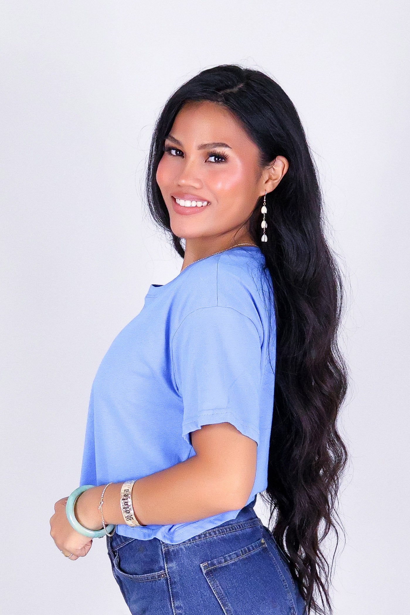 ALL FOR ME CROP OVERSIZED TEE