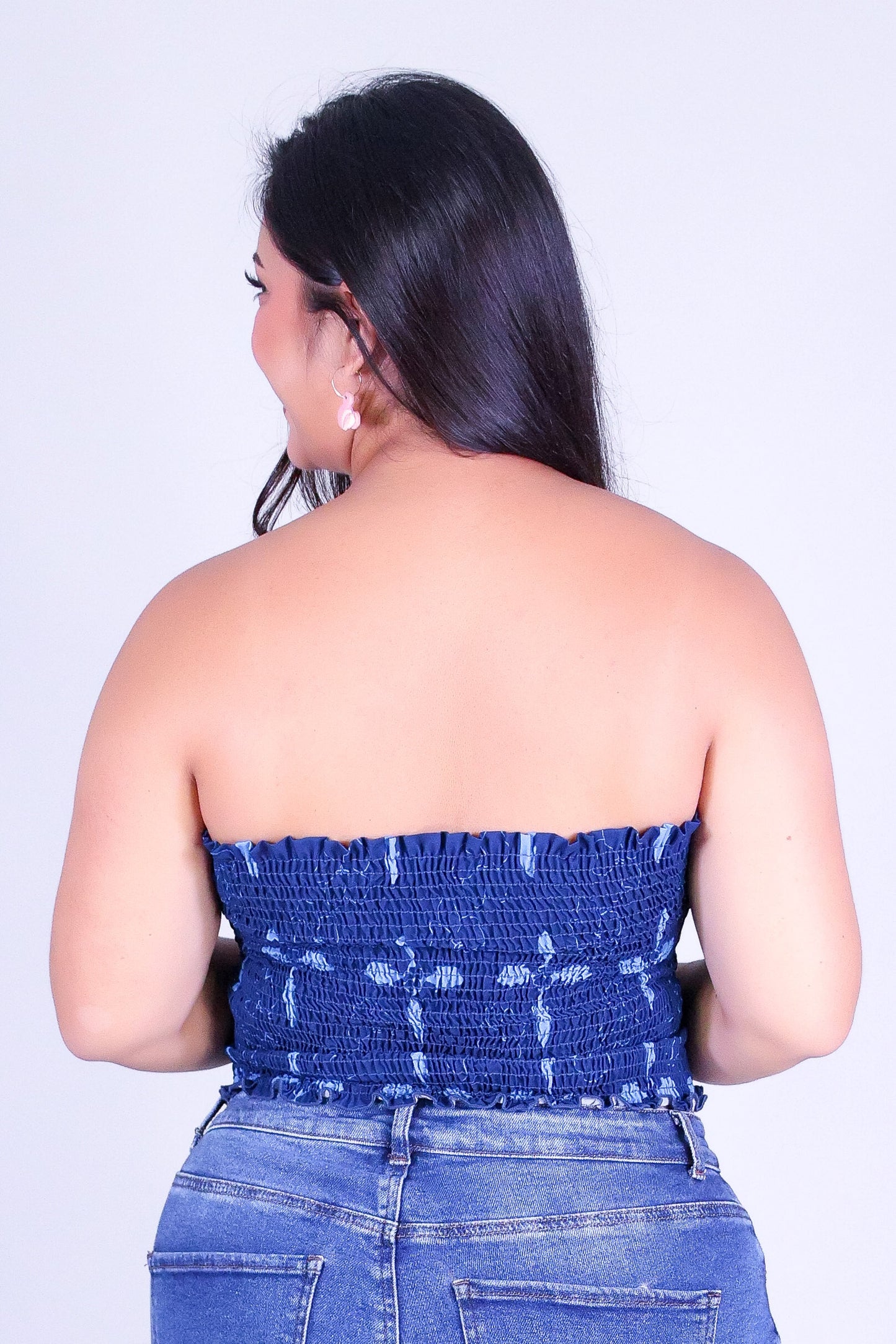 ULUA QUILT SMOCKED TUBE TOP