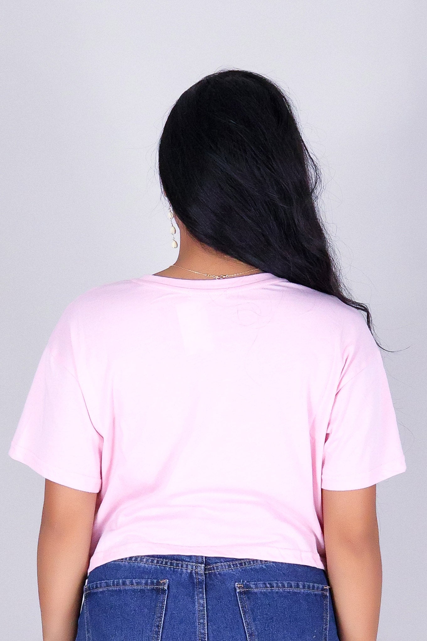 ALL FOR ME CROP OVERSIZED TEE