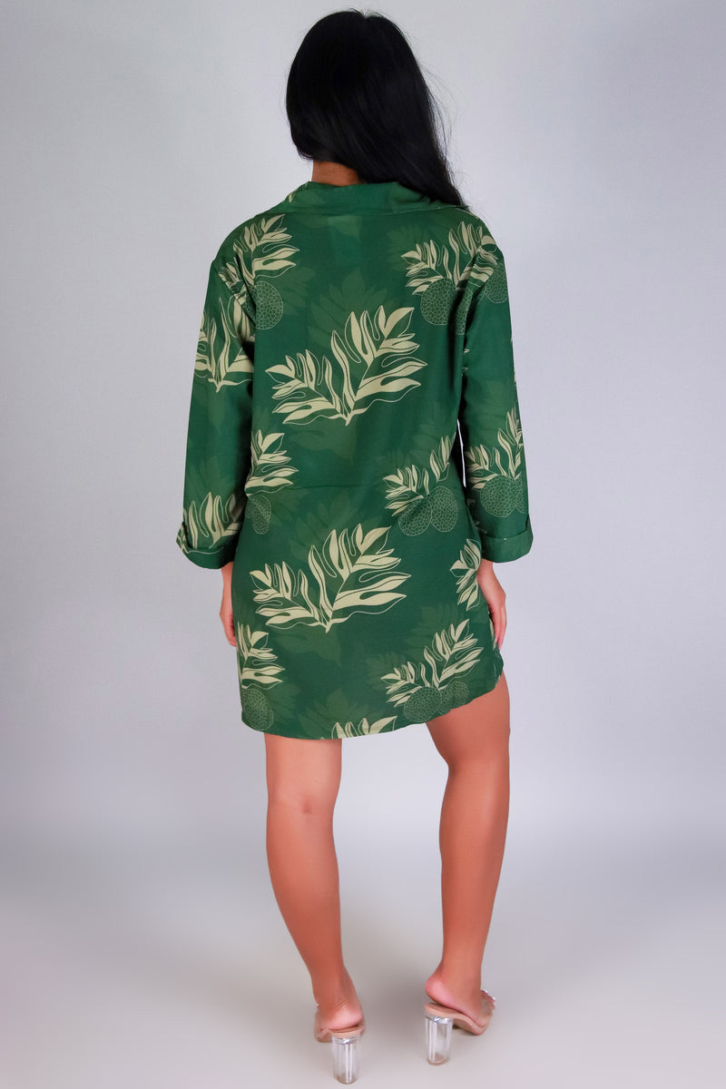 ULU BUTTON DOWN DRESS