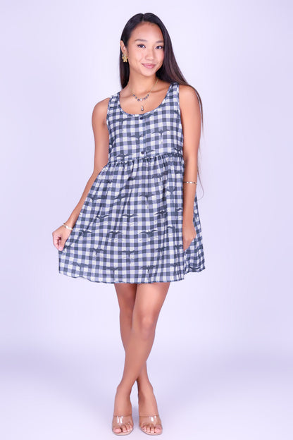 IWA PALAKA MINI BABYDOLL DRESS