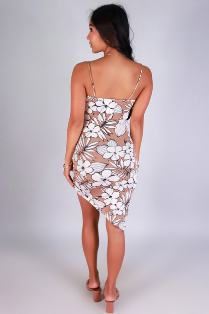 Jeans Warehouse Hawaii - S/L SHORT PRINT DRESSES - EDGE OF PARADISE DRESS | By PAPERMOON/ B_ENVIED