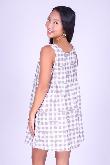 IWA PALAKA MINI BABYDOLL DRESS