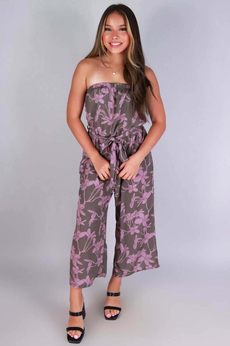 PLUMERIA TREE TUBE JUMPSUIT