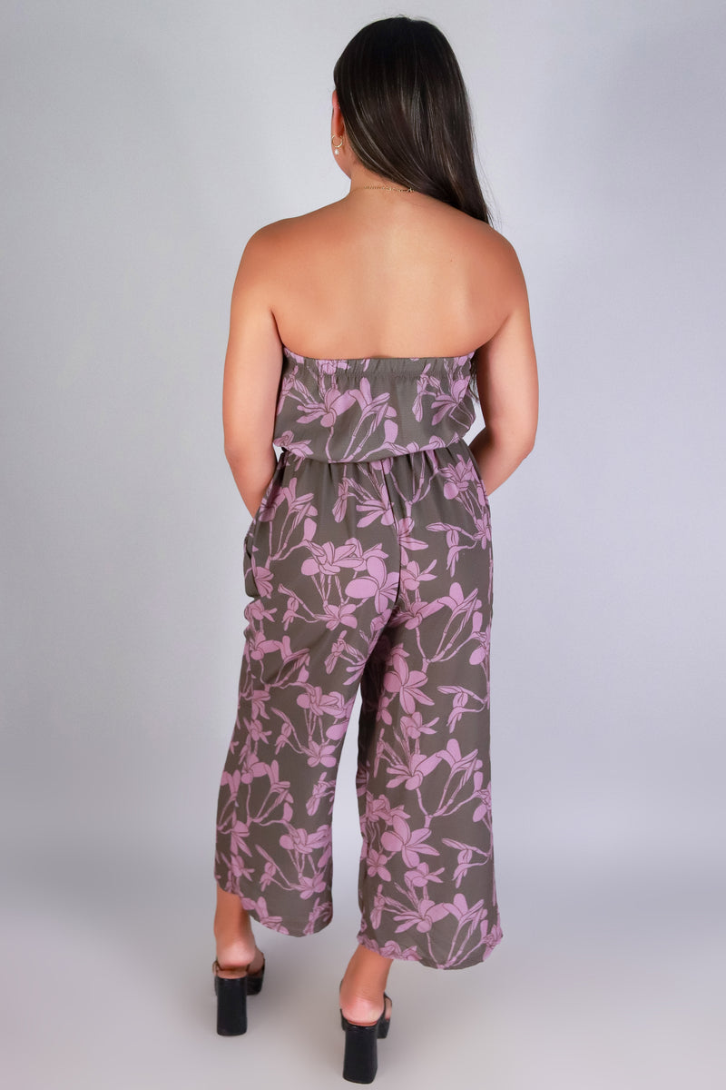 PLUMERIA TREE TUBE JUMPSUIT