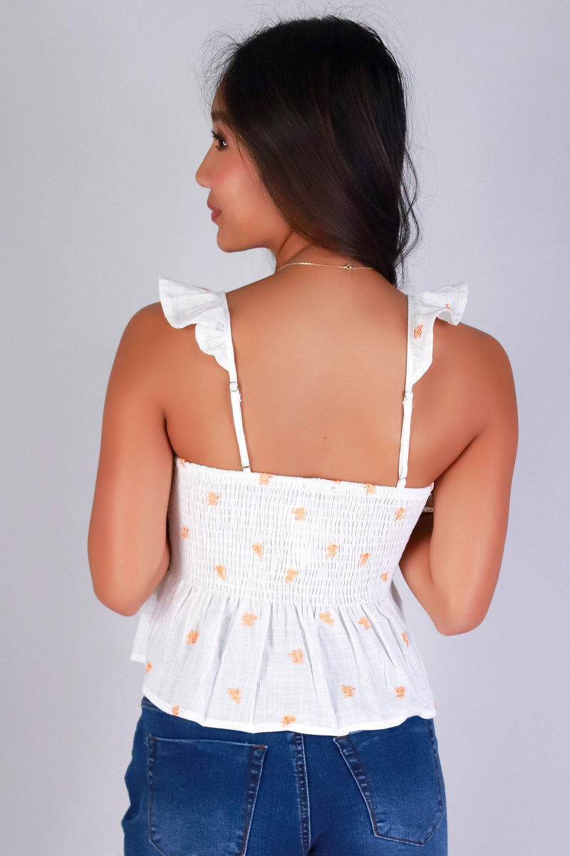 Jeans Warehouse Hawaii - TANK PRINT WOVEN CASUAL TOPS - PETAL DARLING BABYDOLL TOP | By PAPERMOON/ B_ENVIED