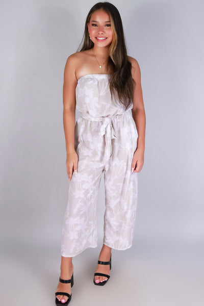 PLUMERIA TREE TUBE JUMPSUIT