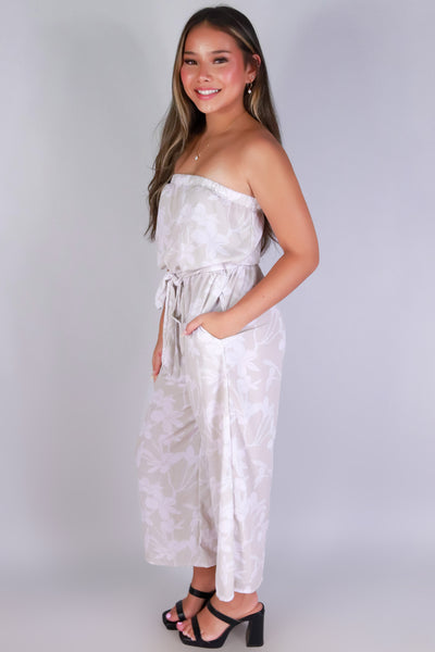 PLUMERIA TREE TUBE JUMPSUIT