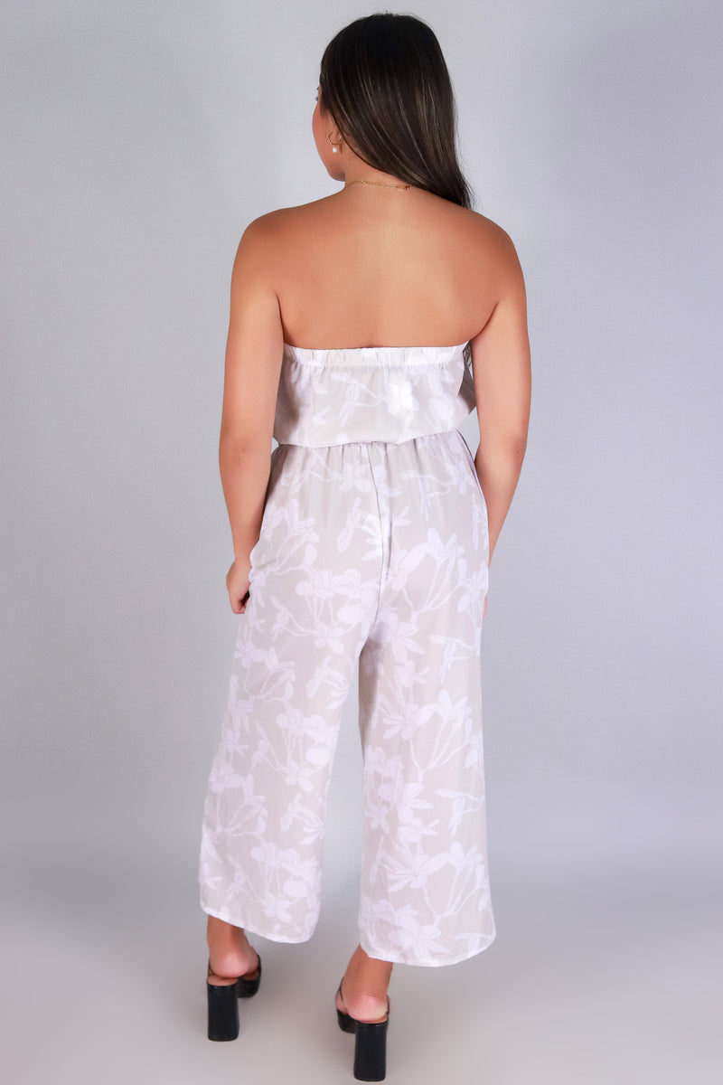 PLUMERIA TREE TUBE JUMPSUIT