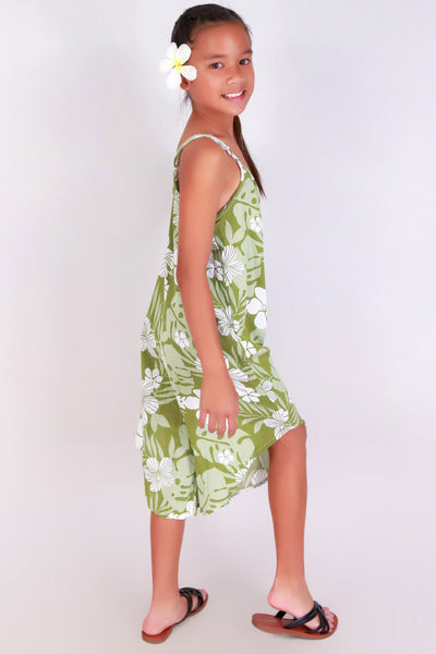 Jeans Warehouse Hawaii - DRESSES 4-6X - TROPICAL NO WAIST JUMPSUIT | KIDS SIZE 4-6X | By LUZ
