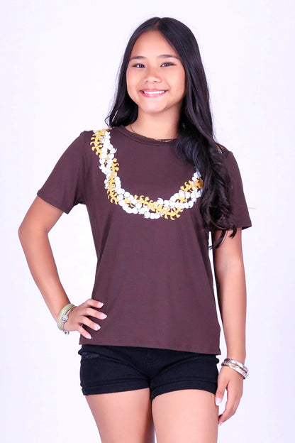 TWISTED PUAKENIKENI PIKAKE LEI TEE | KIDS SIZE 2-16