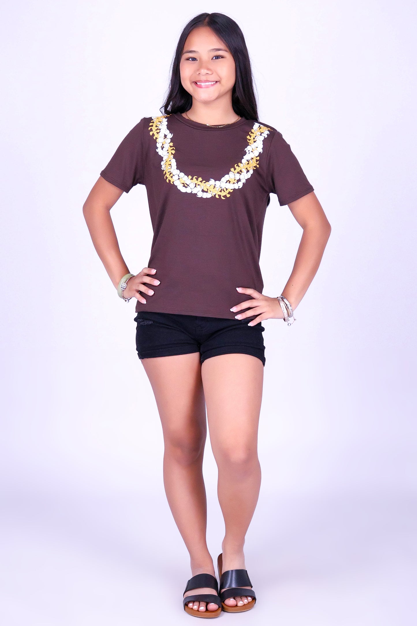TWISTED PUAKENIKENI PIKAKE LEI TEE | KIDS SIZE 2-16