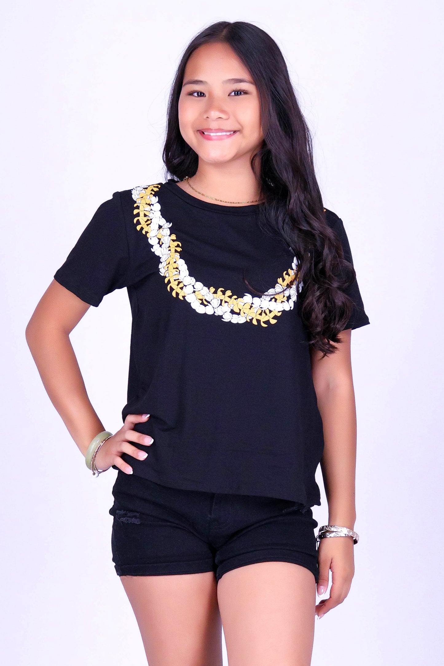TWISTED PUAKENIKENI PIKAKE LEI TEE | KIDS SIZE 2-16