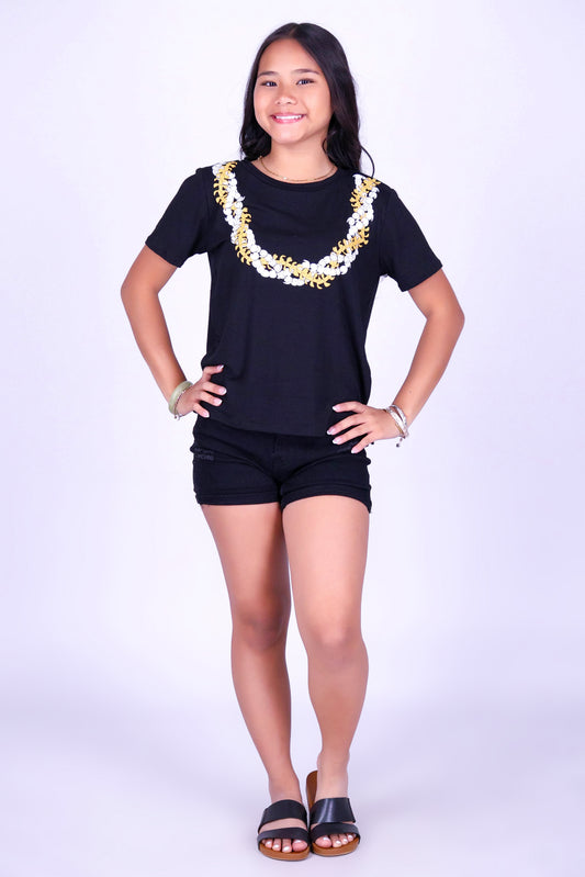 TWISTED PUAKENIKENI PIKAKE LEI TEE | KIDS SIZE 2-16