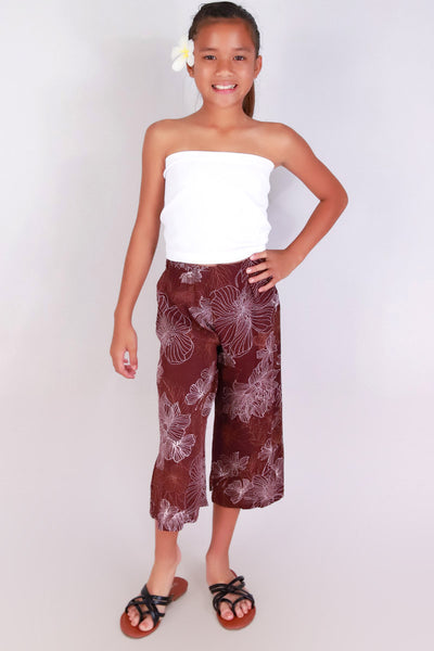 Jeans Warehouse Hawaii - OTHER BOTTOMS 4-6X - PUA CAPRI PANTS | KIDS SIZE 4-6X | By LUZ