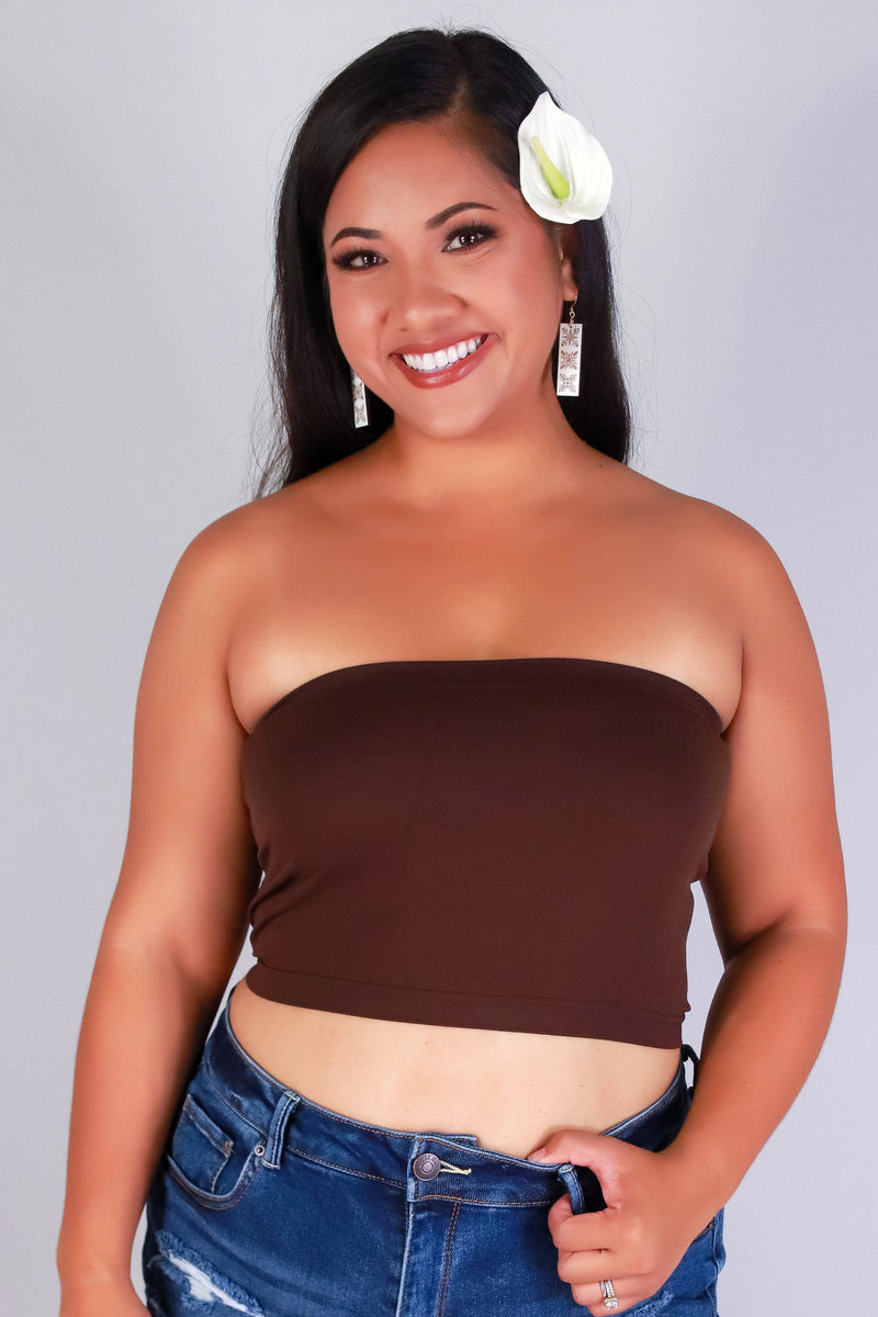 Jeans Warehouse Hawaii - PLUS BASIC BANDEAU TOPS - PRETTY BARE BANDEAU | By K. LEE