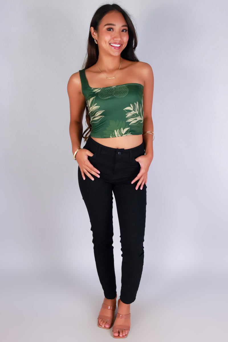 Jeans Warehouse Hawaii - SL PRINT - ULU ONE SHOULDER TOP | By LUZ