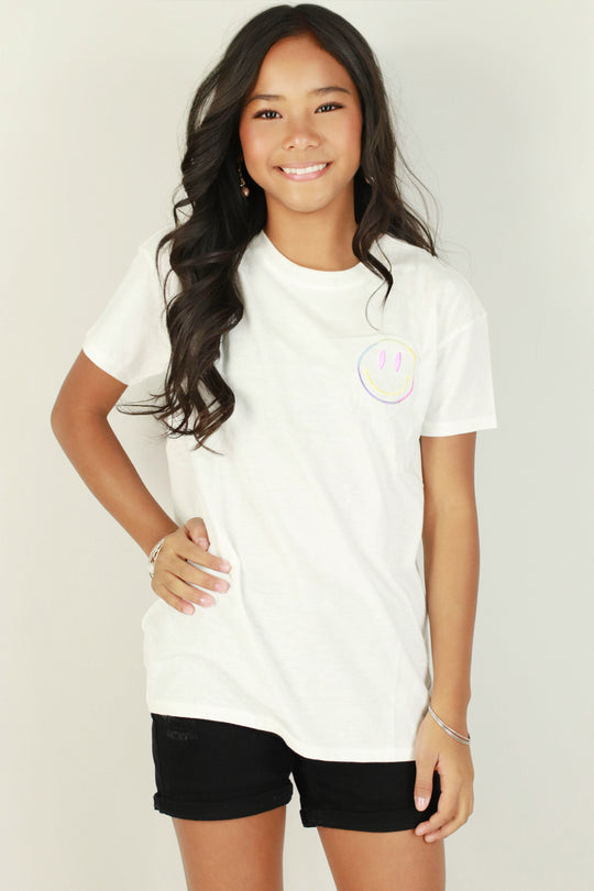 BE HAPPY TOP | KIDS SIZE 7-16