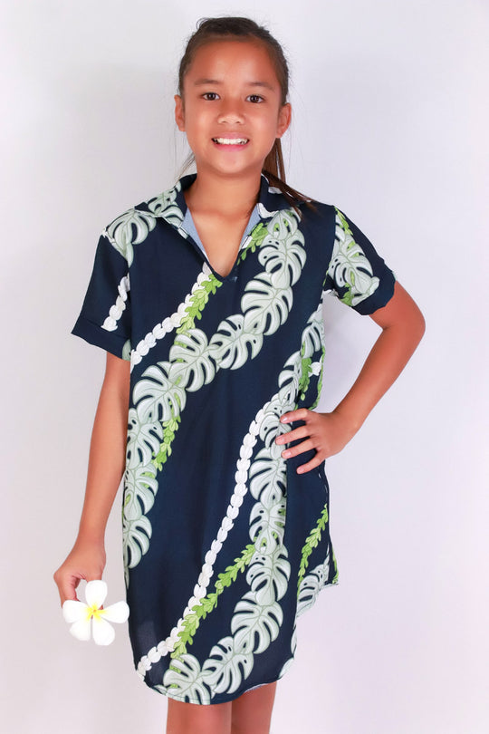 MONSTERA PIKAKE DRESS | KIDS SIZE 4-6X