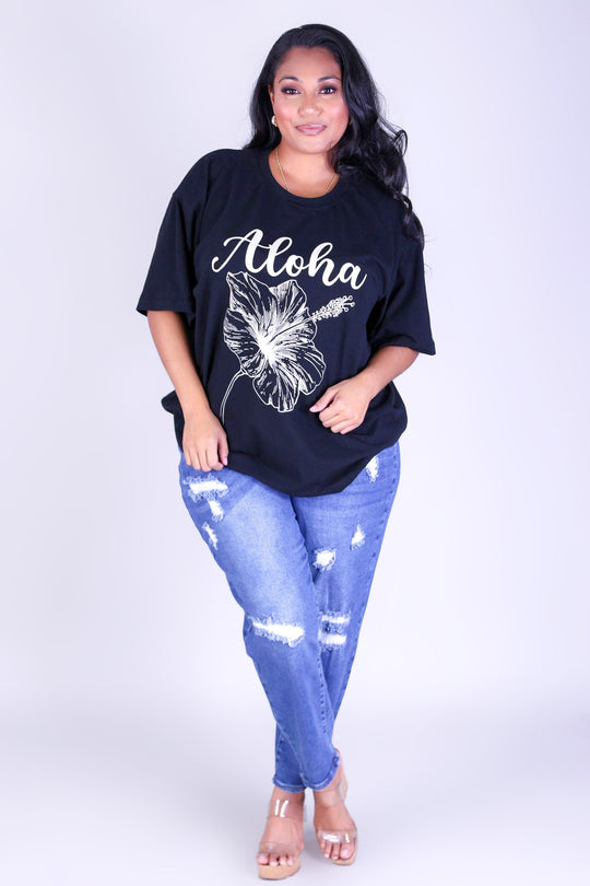 ALOHA HIBISCUS TEE