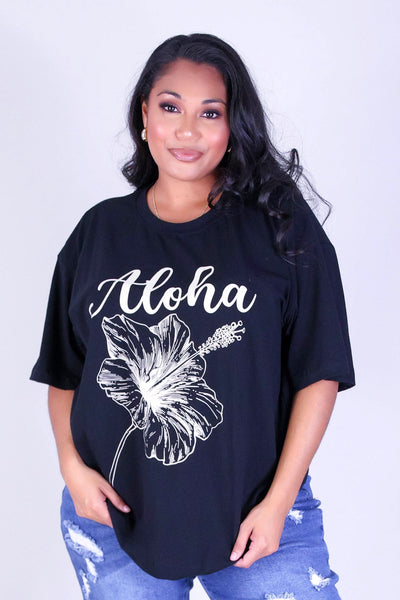 ALOHA HIBISCUS TEE