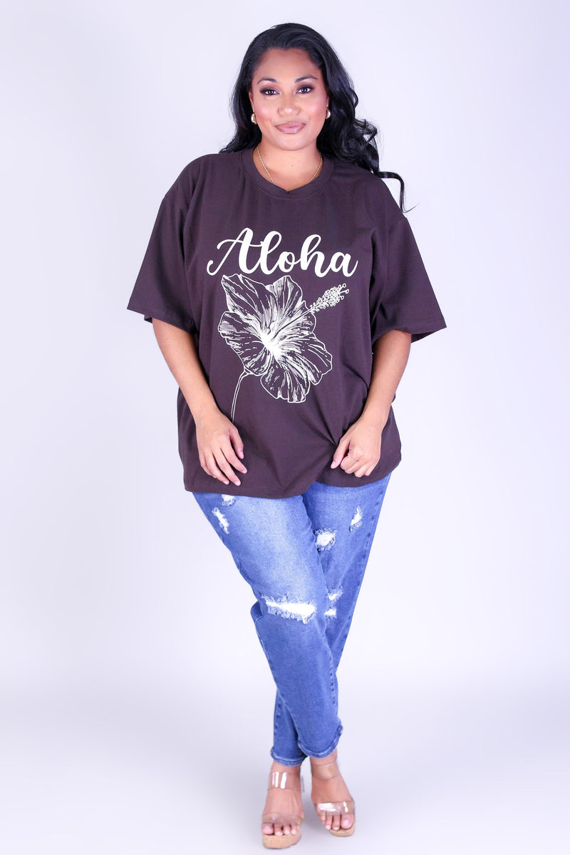 ALOHA HIBISCUS TEE