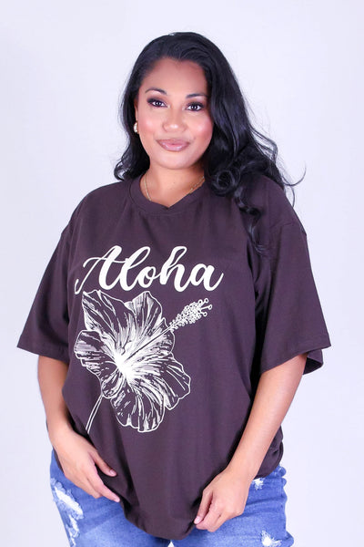 ALOHA HIBISCUS TEE