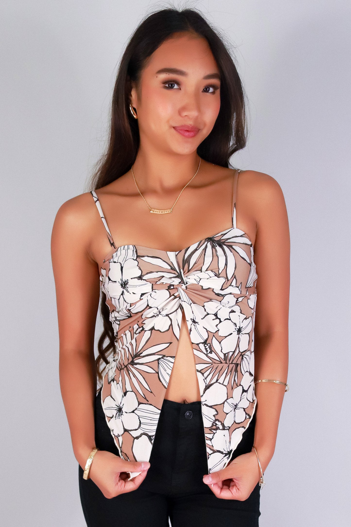 Jeans Warehouse Hawaii - SL PRINT - EDGE OF PARADISE FLYAWAY TOP | By PAPERMOON/ B_ENVIED