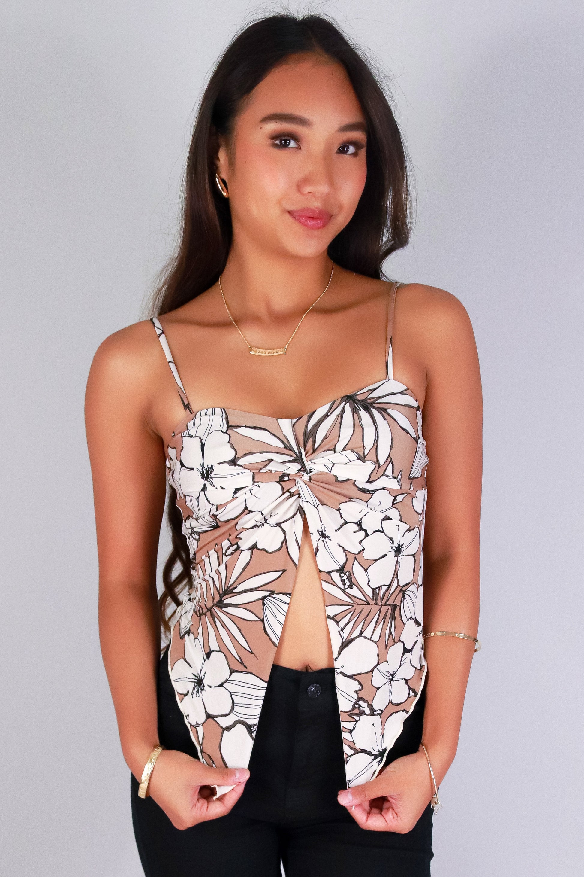 Jeans Warehouse Hawaii - SL PRINT - EDGE OF PARADISE FLYAWAY TOP | By PAPERMOON/ B_ENVIED