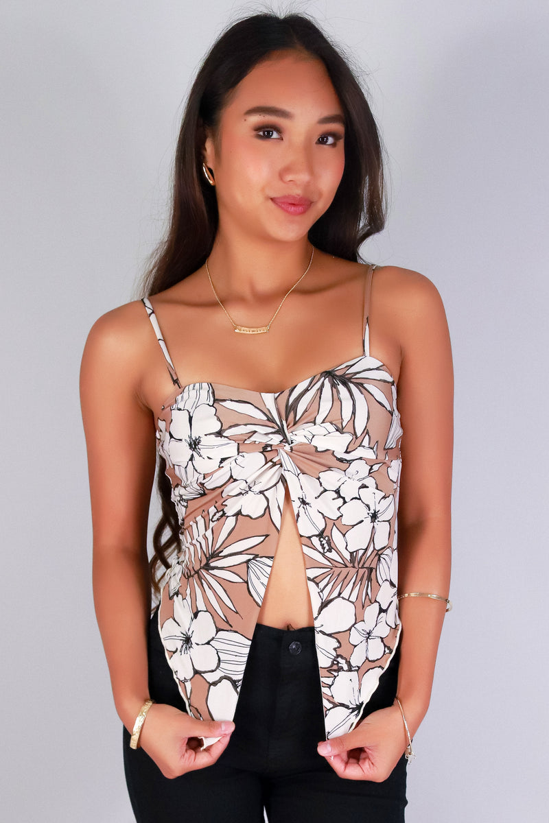 Jeans Warehouse Hawaii - SL PRINT - EDGE OF PARADISE FLYAWAY TOP | By PAPERMOON/ B_ENVIED