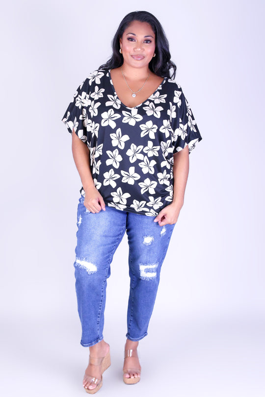 PLUMERIA DOLMAN TOP