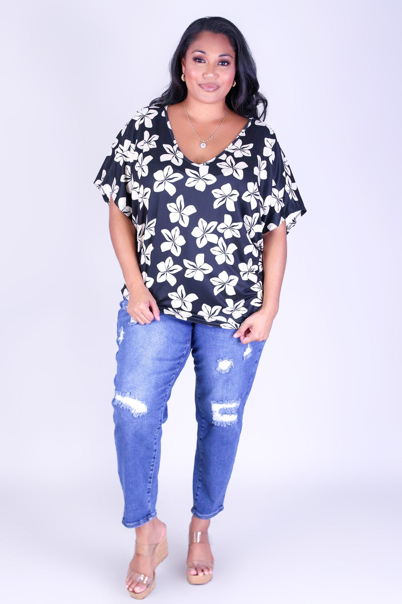 PLUMERIA DOLMAN TOP