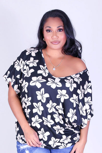 PLUMERIA DOLMAN TOP