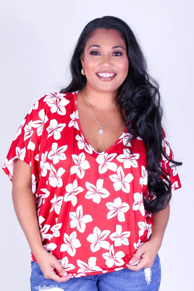 PLUMERIA DOLMAN TOP