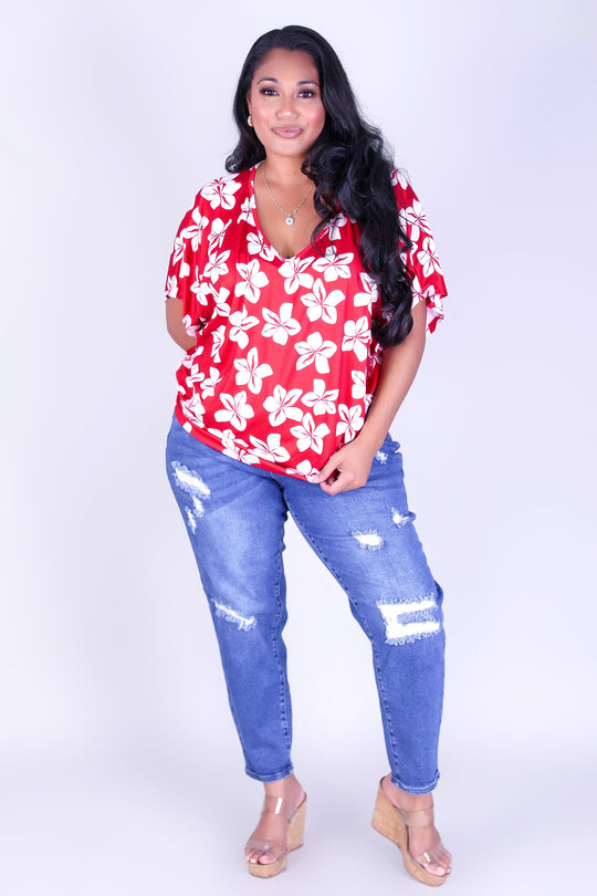 PLUMERIA DOLMAN TOP