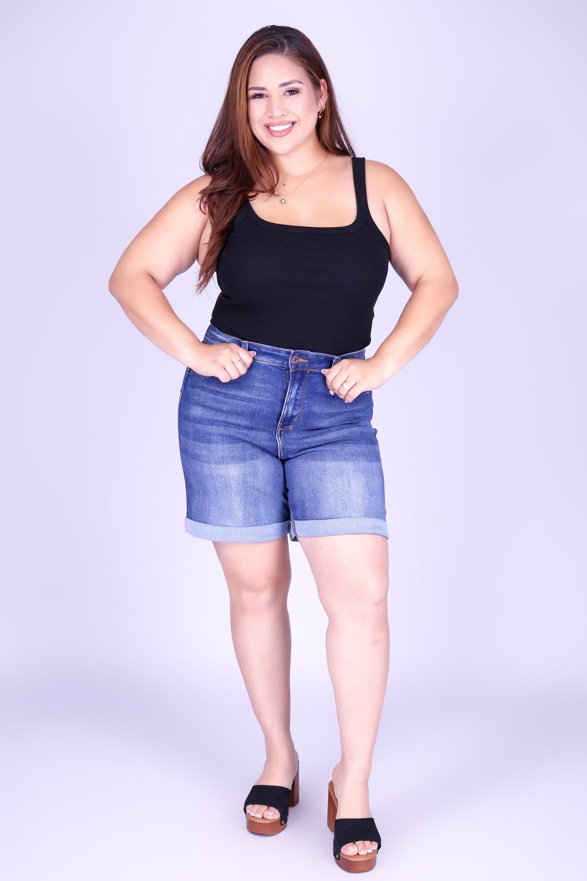 DENIM ON ME SHORTS