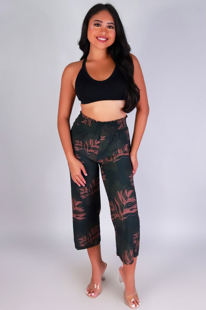 Jeans Warehouse Hawaii - PRINT WOVEN CAPRI&